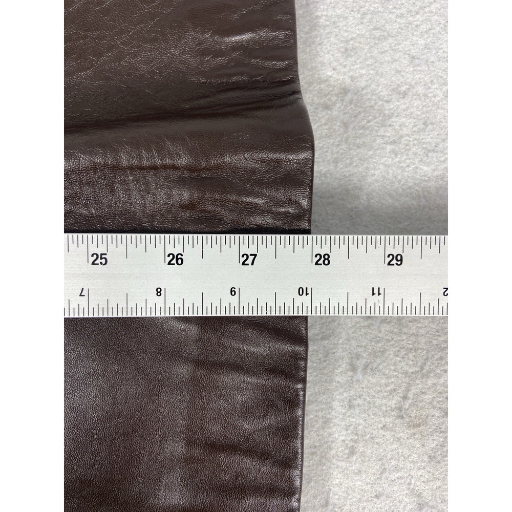 Croft & Barrow Jacket Women's Small Brown 100% Lambskin Leather Long Sleeve - Picture 12 of 12